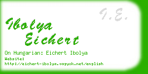 ibolya eichert business card